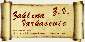 Žaklina Varkašević vizit kartica